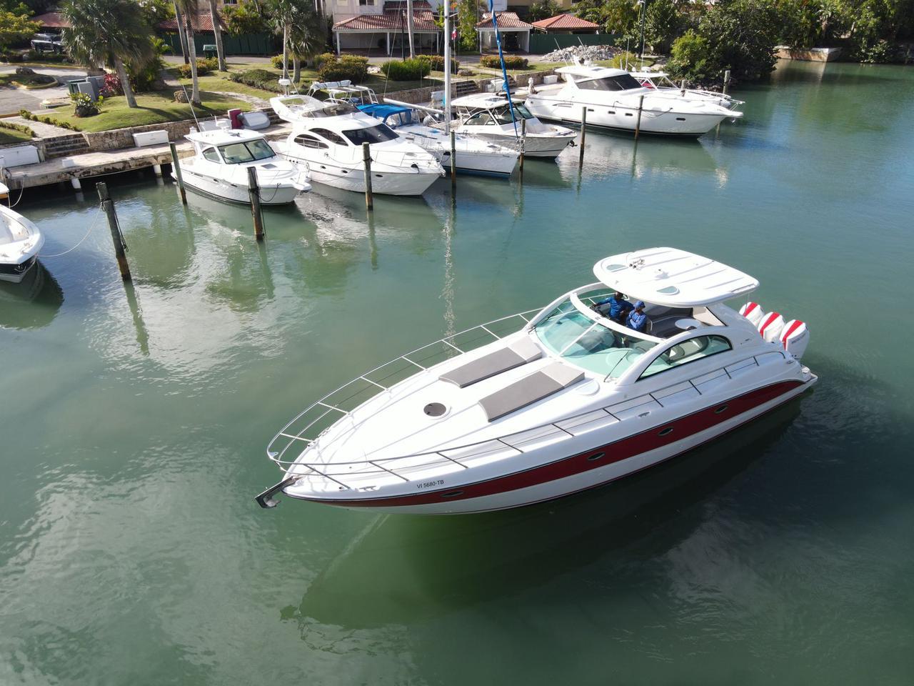 Sport cruiser aerial view