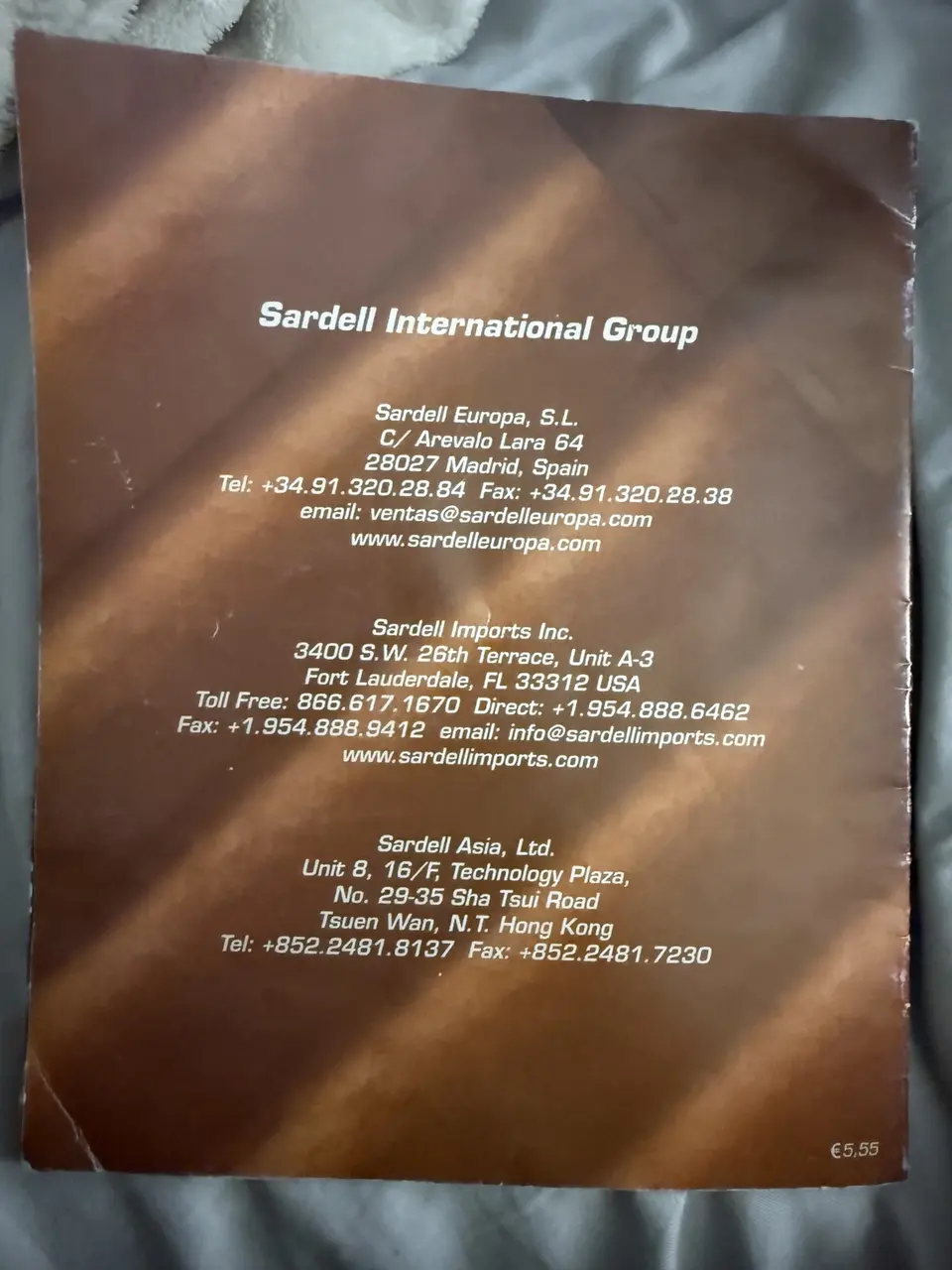 Directorio histórico de Sardell International Group