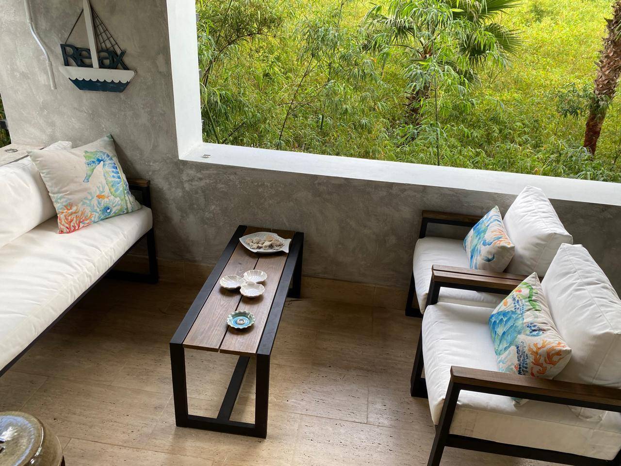 Terrace view at the Los Altos residence