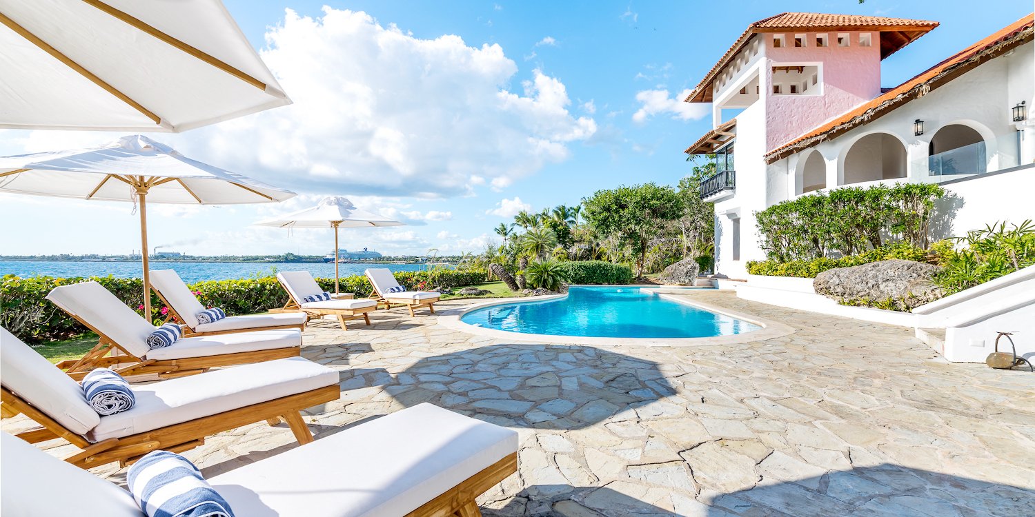 Pool and oceanfront exterior, Punta Águila Catalina-View Villa, Casa de Campo