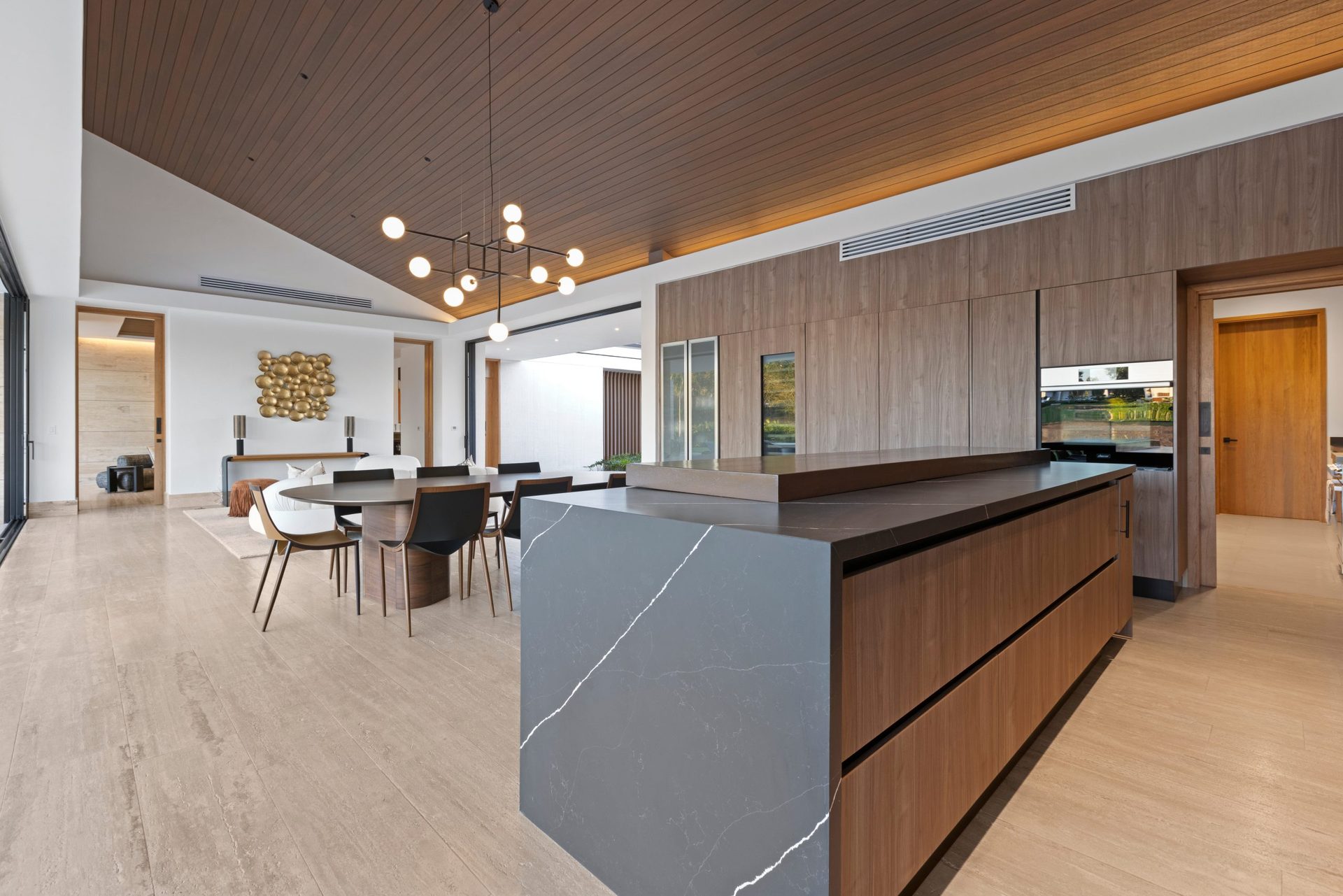 Designer kitchen and dining at Villa Angelina Bella